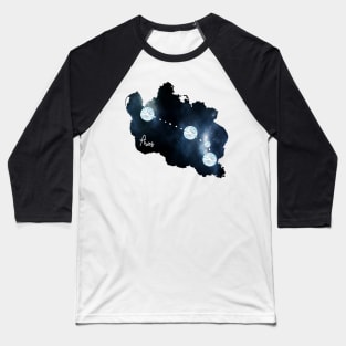 Star Signs and Birth Stones - Aries in Diamond Baseball T-Shirt